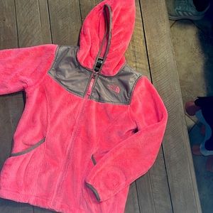Girls 10-12 Hot Pink North Face Jacket